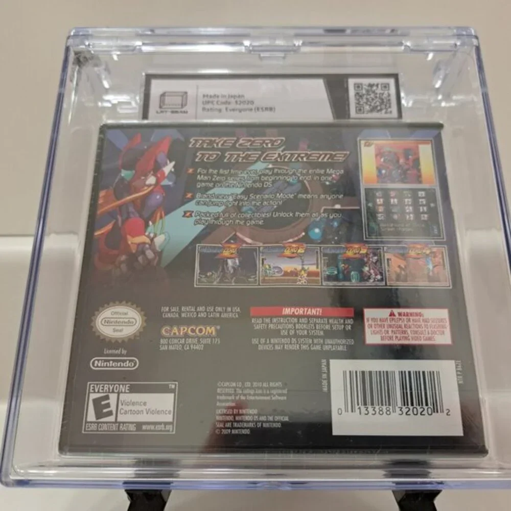 BRAND NEW SEALED NINTENDO DS MEGAMAN ZERO COLLECTION GRADED PLAYER 1 GRADING 85